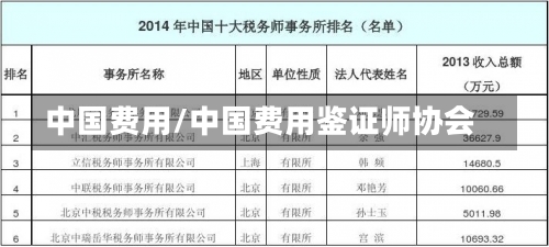 中国费用/中国费用鉴证师协会