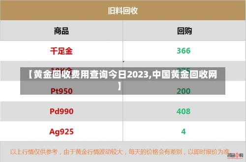 【黄金回收费用查询今日2023,中国黄金回收网】