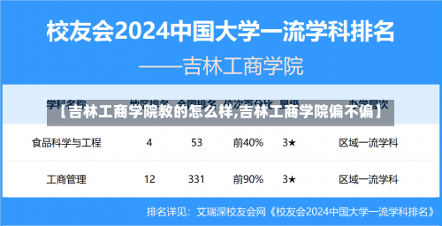 【吉林工商学院教的怎么样,吉林工商学院偏不偏】